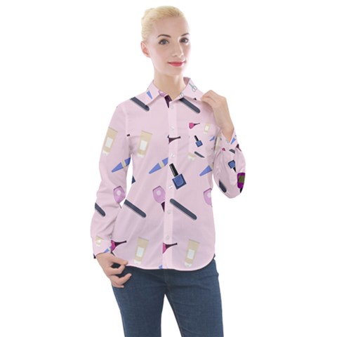 Accessories For Manicure Women s Long Sleeve Pocket Shirt by SychEva