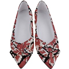 Vibrant Abstract Textured Artwork Print Women s Bow Heels