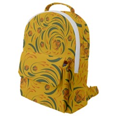 Folk Floral Pattern  Abstract Flowers Surface Design  Seamless Pattern Flap Pocket Backpack (small) by Eskimos