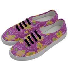 Folk Floral Pattern  Abstract Flowers Surface Design  Seamless Pattern Men s Classic Low Top Sneakers by Eskimos