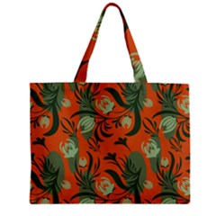 Folk Floral Pattern  Abstract Flowers Surface Design  Seamless Pattern Zipper Mini Tote Bag by Eskimos