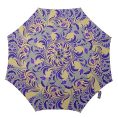 Folk floral pattern. Abstract flowers surface design. Seamless pattern Hook Handle Umbrellas (Small)