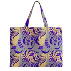 Folk floral pattern. Abstract flowers surface design. Seamless pattern Zipper Mini Tote Bag