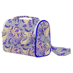 Folk floral pattern. Abstract flowers surface design. Seamless pattern Satchel Shoulder Bag