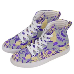 Folk floral pattern. Abstract flowers surface design. Seamless pattern Women s Hi-Top Skate Sneakers