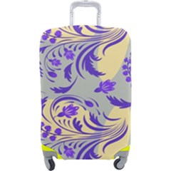 Folk floral pattern. Abstract flowers surface design. Seamless pattern Luggage Cover (Large)