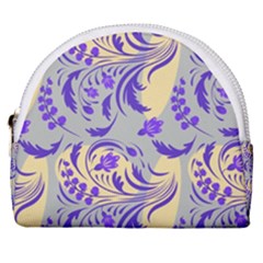 Folk floral pattern. Abstract flowers surface design. Seamless pattern Horseshoe Style Canvas Pouch