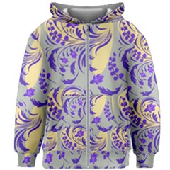 Folk floral pattern. Abstract flowers surface design. Seamless pattern Kids  Zipper Hoodie Without Drawstring