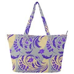 Folk floral pattern. Abstract flowers surface design. Seamless pattern Full Print Shoulder Bag