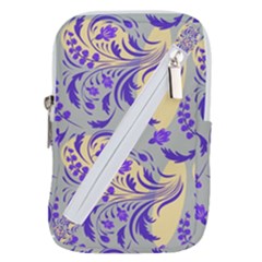 Folk floral pattern. Abstract flowers surface design. Seamless pattern Belt Pouch Bag (Small)
