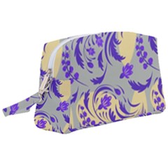 Folk floral pattern. Abstract flowers surface design. Seamless pattern Wristlet Pouch Bag (Large)