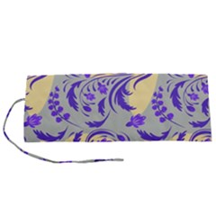 Folk floral pattern. Abstract flowers surface design. Seamless pattern Roll Up Canvas Pencil Holder (S)