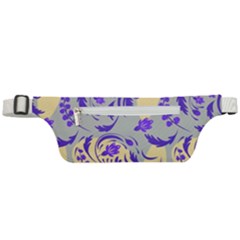 Folk floral pattern. Abstract flowers surface design. Seamless pattern Active Waist Bag