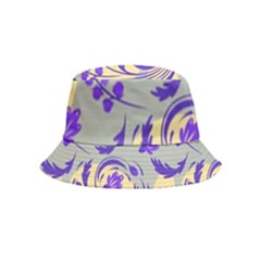 Folk floral pattern. Abstract flowers surface design. Seamless pattern Inside Out Bucket Hat (Kids)