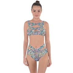 Multicolored Watercolor Stones Bandaged Up Bikini Set  by SychEva