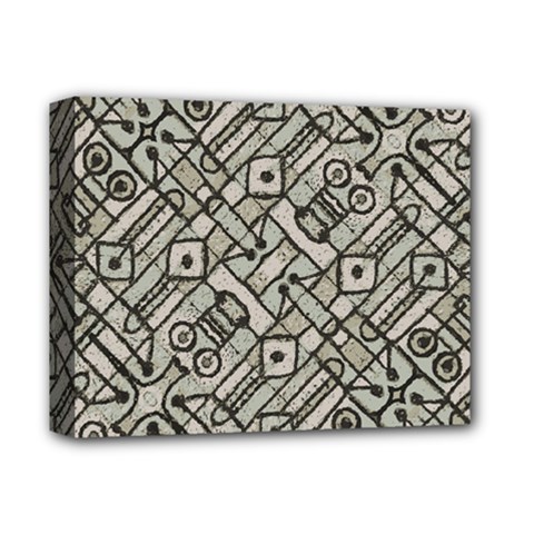 Tribal Geometric Grunge Print Deluxe Canvas 14  X 11  (stretched) by dflcprintsclothing