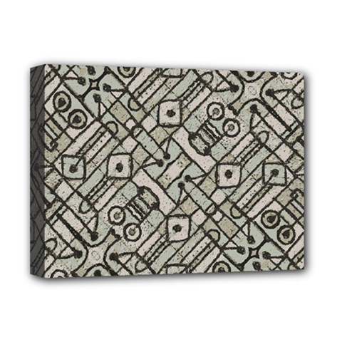 Tribal Geometric Grunge Print Deluxe Canvas 16  X 12  (stretched)  by dflcprintsclothing
