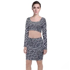 Tribal Geometric Grunge Print Top And Skirt Sets by dflcprintsclothing