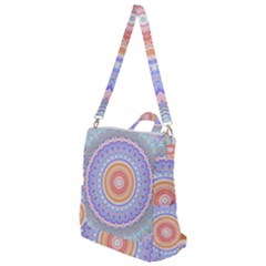 Pretty Pastel Boho Hippie Mandala Crossbody Backpack by CrypticFragmentsDesign