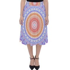 Pretty Pastel Boho Hippie Mandala Classic Midi Skirt by CrypticFragmentsDesign