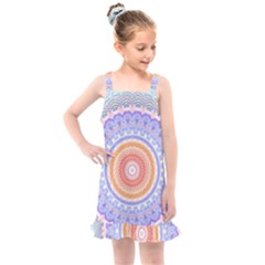 Pretty Pastel Boho Hippie Mandala Kids  Overall Dress by CrypticFragmentsDesign