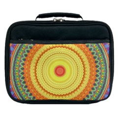 Neon Calliope Kaleidoscope Mandala Lunch Bag