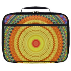 Neon Calliope Kaleidoscope Mandala Full Print Lunch Bag