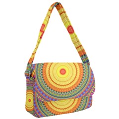 Neon Calliope Kaleidoscope Mandala Courier Bag