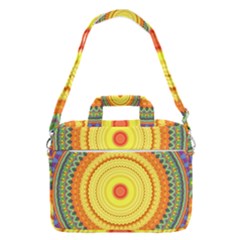 Neon Calliope Kaleidoscope Mandala MacBook Pro Shoulder Laptop Bag (Large)