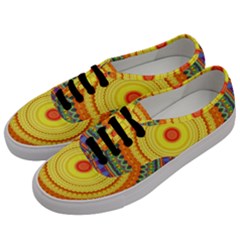 Neon Calliope Kaleidoscope Mandala Men s Classic Low Top Sneakers