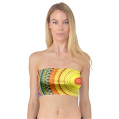 Neon Calliope Kaleidoscope Mandala Bandeau Top