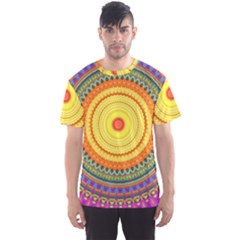 Neon Calliope Kaleidoscope Mandala Men s Sport Mesh Tee