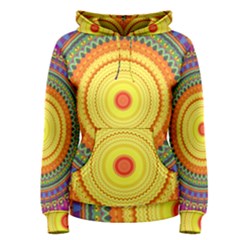 Neon Calliope Kaleidoscope Mandala Women s Pullover Hoodie