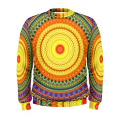 Neon Calliope Kaleidoscope Mandala Men s Sweatshirt by CrypticFragmentsDesign