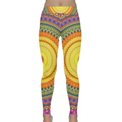 Neon Calliope Kaleidoscope Mandala Classic Yoga Leggings