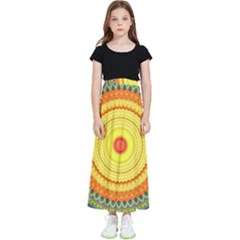 Neon Calliope Kaleidoscope Mandala Kids  Skirt