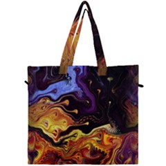 Nebula Starry Night Skies Abstract Art Canvas Travel Bag by CrypticFragmentsDesign