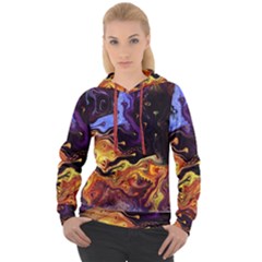 Nebula Starry Night Skies Abstract Art Women s Overhead Hoodie by CrypticFragmentsDesign