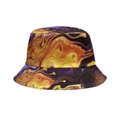Nebula Starry Night Skies Abstract Art Inside Out Bucket Hat by CrypticFragmentsDesign