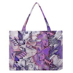 Blooming Lilacs Spring Garden Abstract Zipper Medium Tote Bag by CrypticFragmentsDesign
