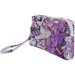 Blooming Lilacs Spring Garden Abstract Wristlet Pouch Bag (small)
