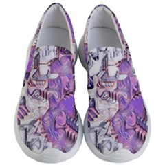 Blooming Lilacs Spring Garden Abstract Women s Lightweight Slip Ons by CrypticFragmentsDesign