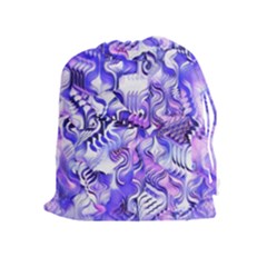 Weeping Wisteria Fantasy Gardens Pastel Abstract Drawstring Pouch (xl) by CrypticFragmentsDesign