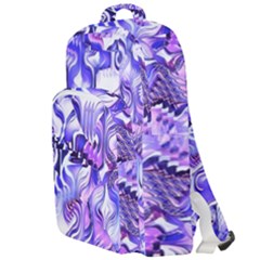 Weeping Wisteria Fantasy Gardens Pastel Abstract Double Compartment Backpack by CrypticFragmentsDesign