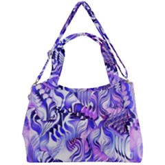 Weeping Wisteria Fantasy Gardens Pastel Abstract Double Compartment Shoulder Bag by CrypticFragmentsDesign