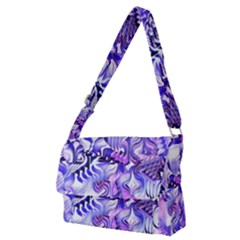 Weeping Wisteria Fantasy Gardens Pastel Abstract Full Print Messenger Bag (m) by CrypticFragmentsDesign