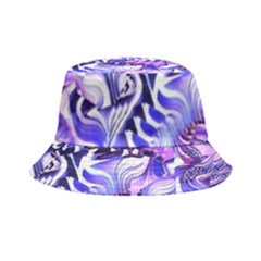 Weeping Wisteria Fantasy Gardens Pastel Abstract Bucket Hat by CrypticFragmentsDesign