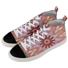 Pink Beauty 1 Men s Mid-top Canvas Sneakers by LW41021