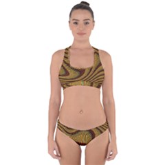 Golden Sands Cross Back Hipster Bikini Set by LW41021