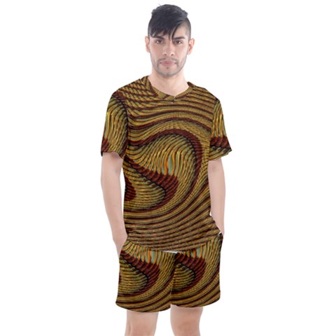 Golden Sands Men s Mesh Tee And Shorts Set by LW41021